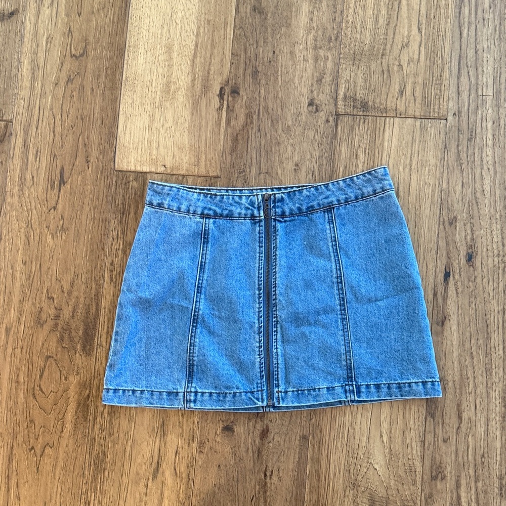 Altar'd State Blue Denim Mini Skirt